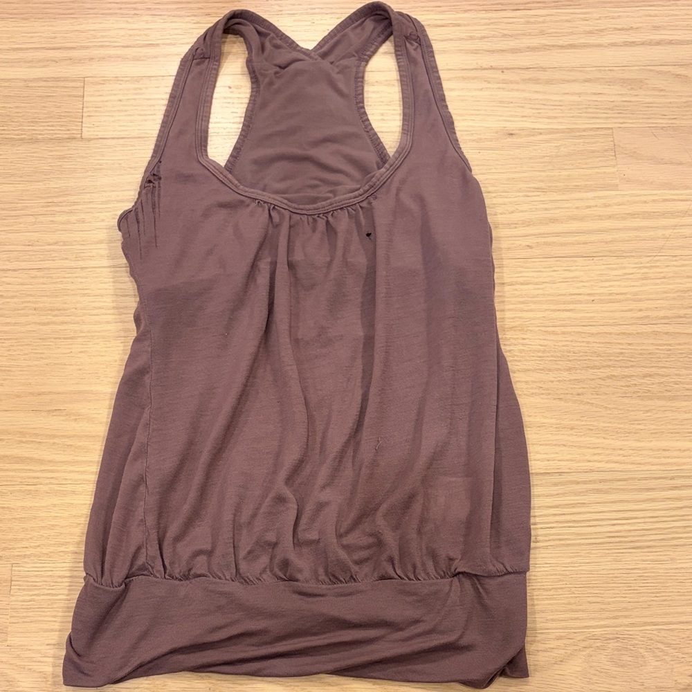 Lole Chocolate Brown Racerback Tank Top